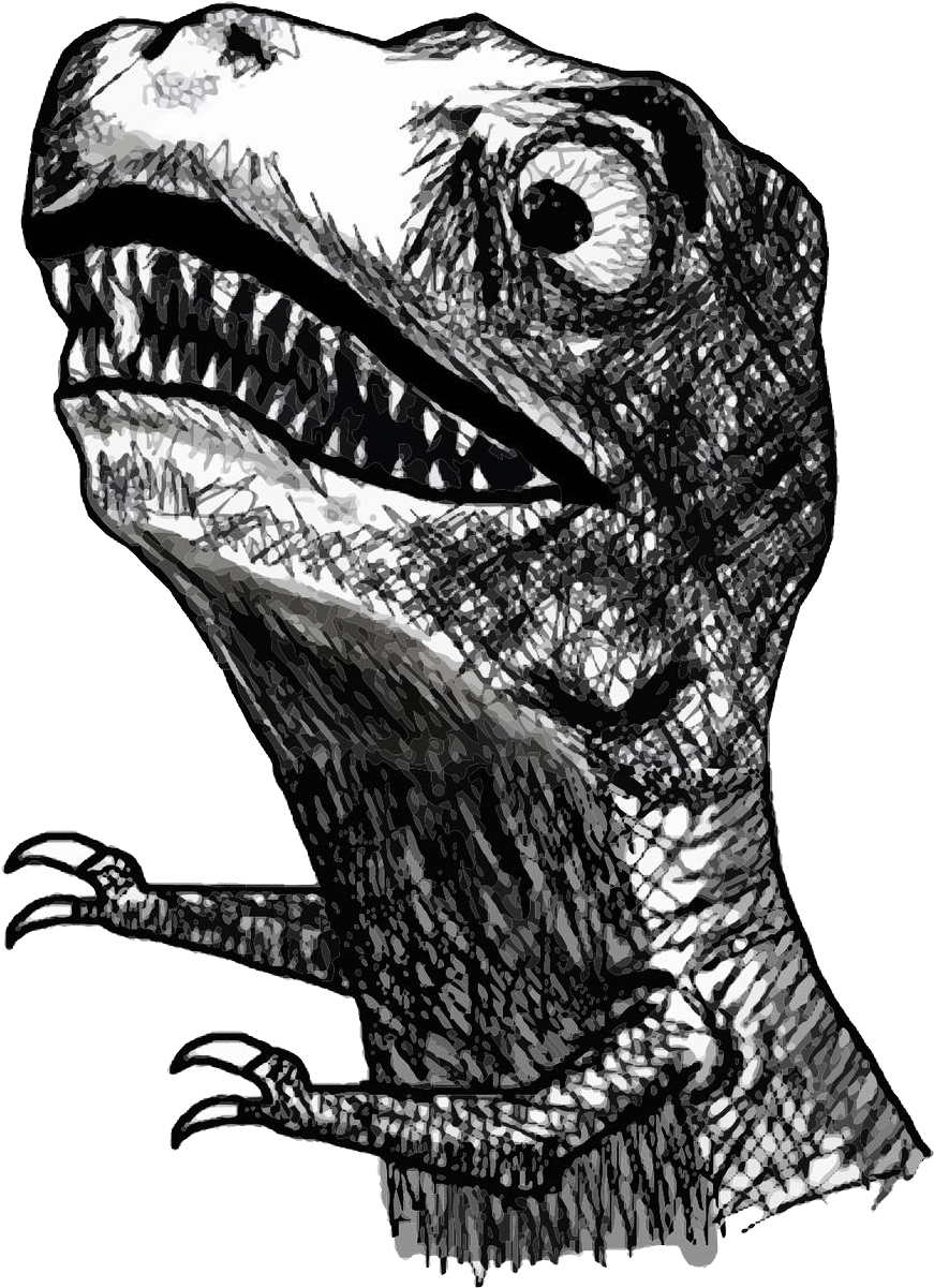 Dinosaur Rage Face (1500x1500), Png Download