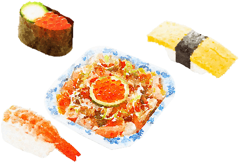 Located In Busy Traffic Hubs, Sushi Take Out Stores - California Roll (542x317), Png Download