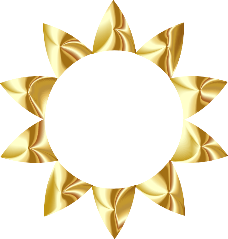 Prismatic Sun Line Art 3 No Background Clip Art Royalty - Gold Sun No Background (726x762), Png Download
