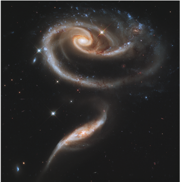 Interacting Galaxies Arp - Arp 273 (640x360), Png Download