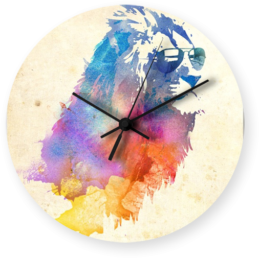 Sunny Leo Art Printed Wall Clock - Sunny Leo Robert Farkas (600x600), Png Download
