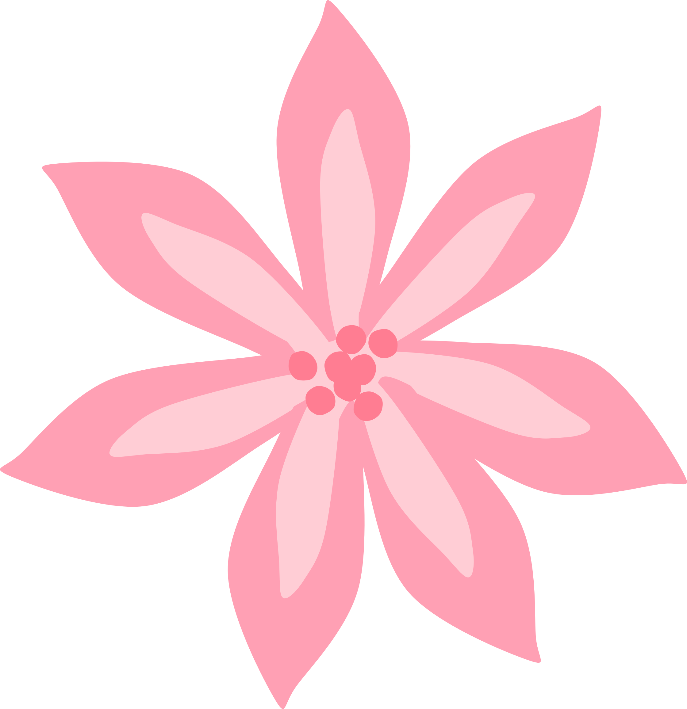 Flowers - Pink Lily Clipart (2240x2313), Png Download