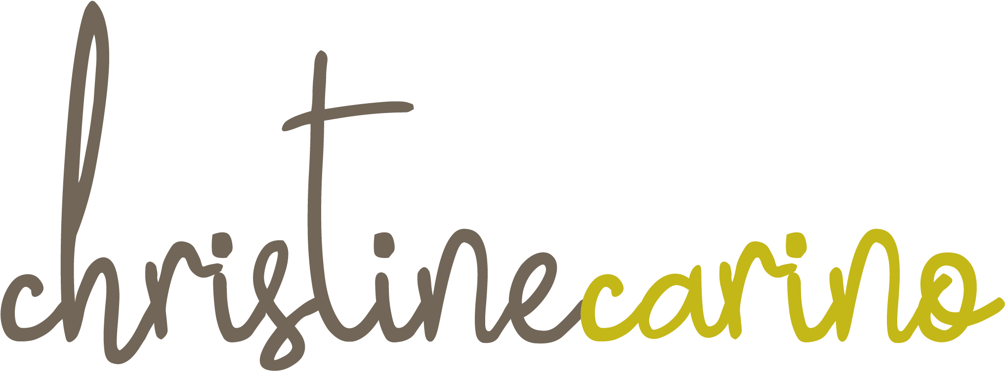 Christine Carino - Calligraphy (2033x1538), Png Download