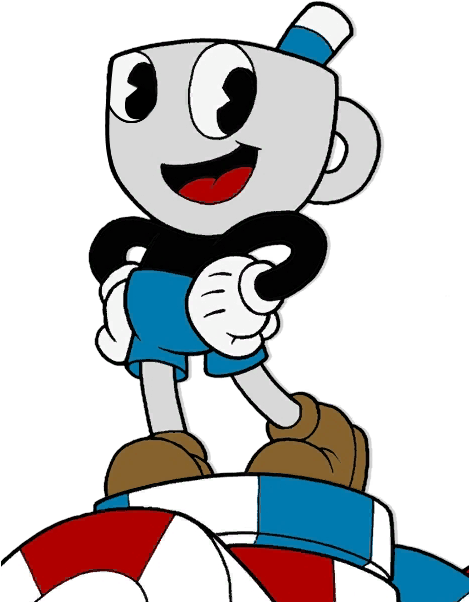 Here's What Mugman Looks Like Without A Nose - Mugman Without A Nose (468x664), Png Download