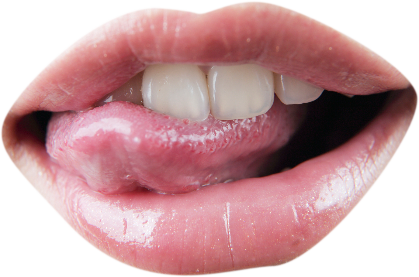 Exchange Svg Freeuse Library - Mouth With Tongue Png (1378x912), Png Download
