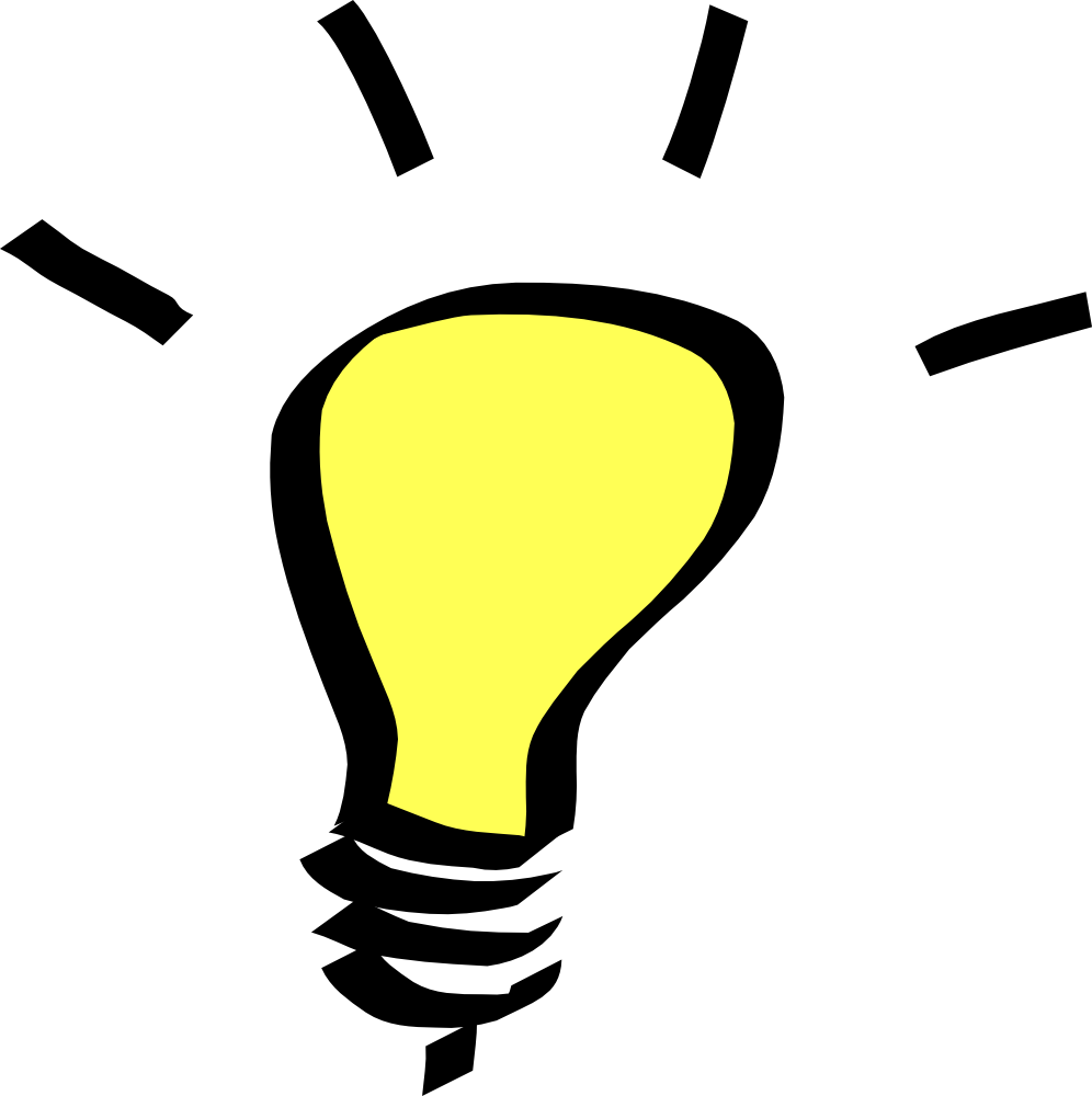Lightbulb Clipart Png - Light Bulb Clip Art Png (996x1000), Png Download