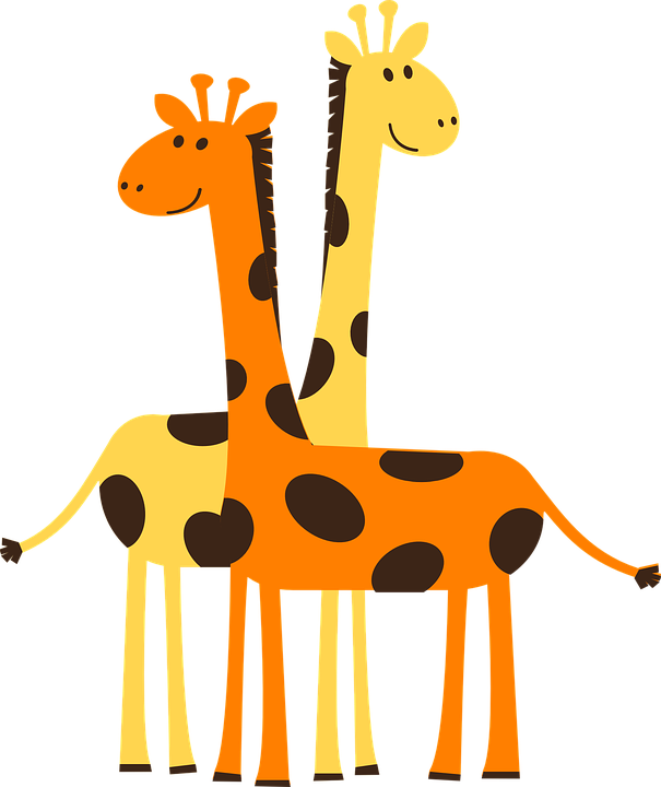 Giraffes Clip Art At Clker Vector Clip Art Online Royalty - Blessing Baby Shower Wishes (504x596), Png Download
