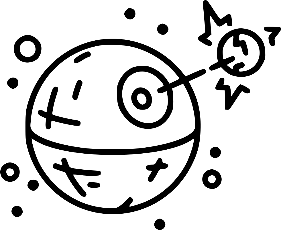 Death Star - - Scalable Vector Graphics (981x804), Png Download