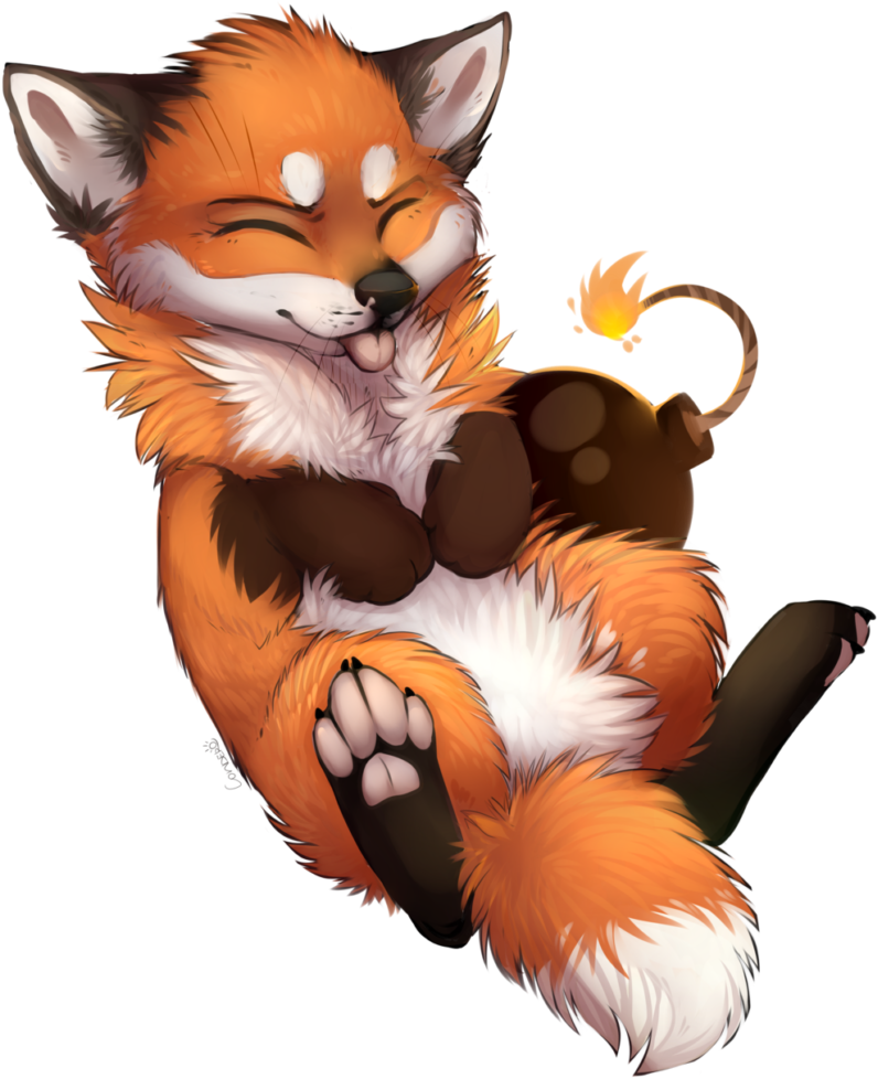 Artistic Fox Png Photos - Cute Fox Art (824x1024), Png Download