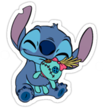 Stitch Sticker Png Clip Royalty Free Library - Lilo And Stitch Thank You (351x358), Png Download