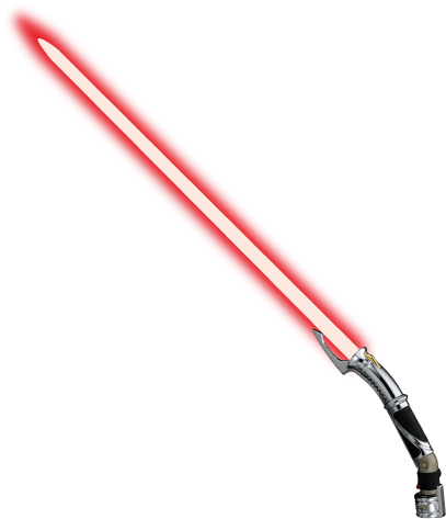 Count Dooku's Curved Hilted Lightsaber - Count Dooku Lightsaber Png (500x500), Png Download