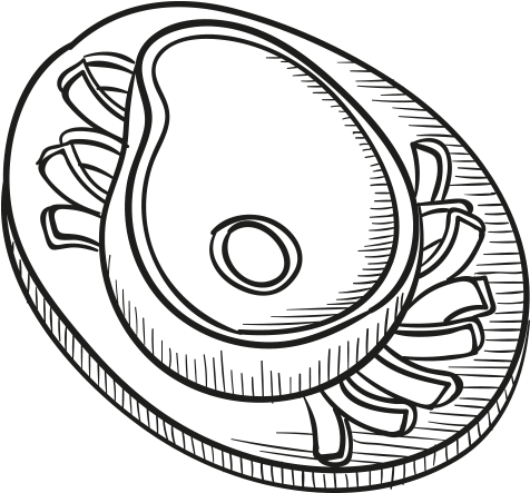 Hamburger Hot Dog Fast Food Teppanyaki French Fries - Ảnh Vẽ Đồ Ăn (500x500), Png Download