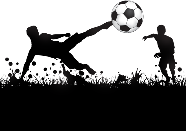 Soccer Poster Background Vector Silhouette Graphics, - Upcoming Football Tournaments In Bangalore 2018 Hd (640x640), Png Download