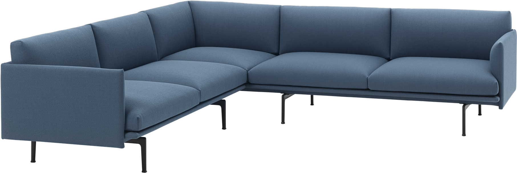 Outline Corner Sofa - Muuto Outline Corner Sofa (2000x1999), Png Download