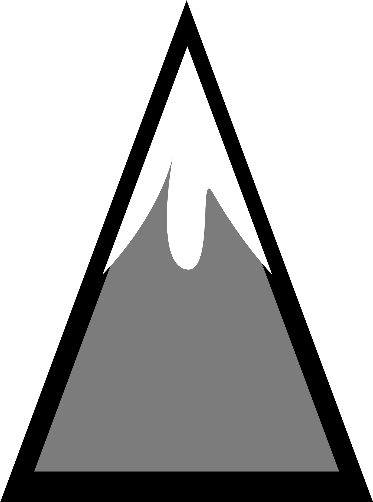 Mountain Computer Icons Symbol Triangle - Mountain Symbol On A Map (750x750), Png Download