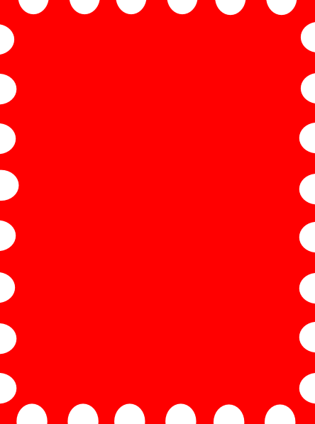 Blank Stamp Png - Post Stamp Template Png (444x598), Png Download