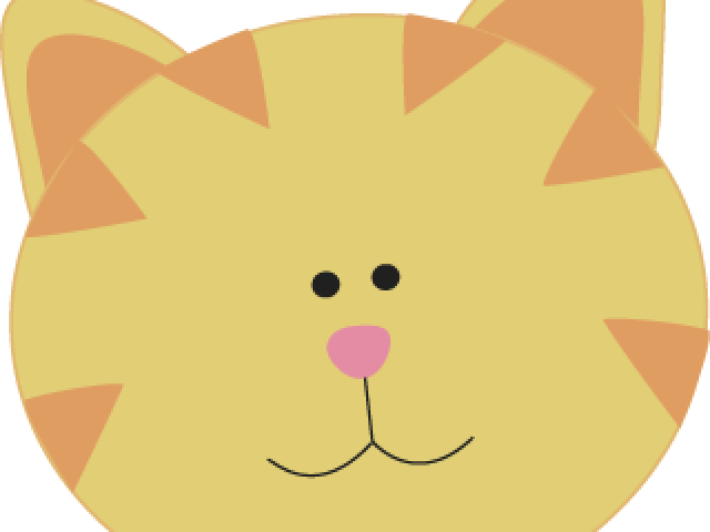 Free On Dumielauxepices Net Face - Cat Face Cartoon Cute (640x480), Png Download