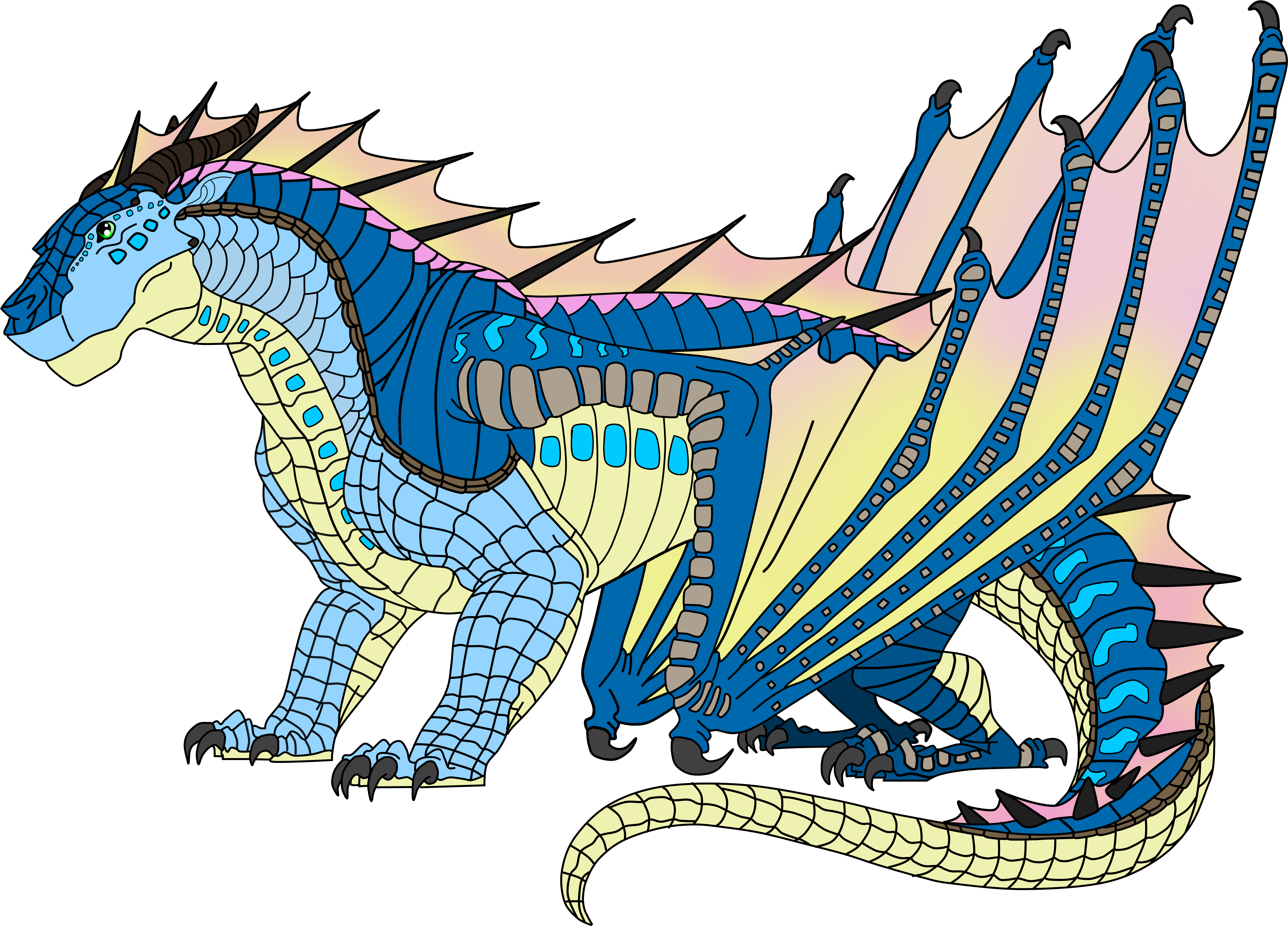 Wings Of Fire Dragon Drawing Art - Wings Of Fire Dragon Hybrids (5500x3931), Png Download