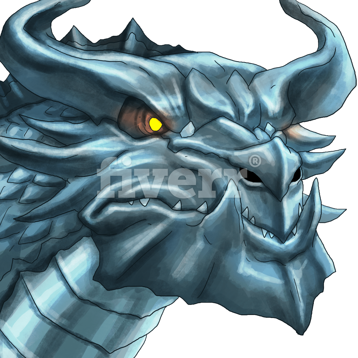Metallic Dragon (1200x1200), Png Download