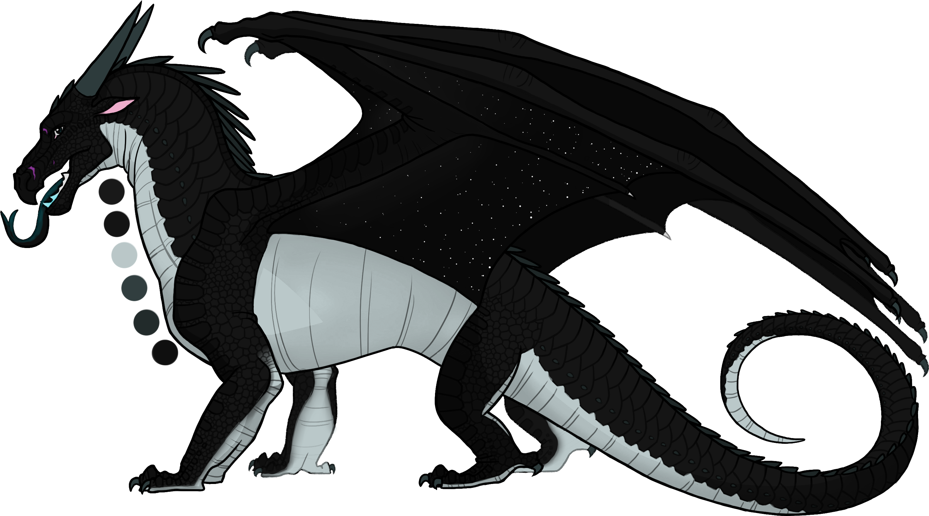 Clipart Dragon Wings Fire - Nightwing Dragon Wings Of Fire (1617x921), Png Download