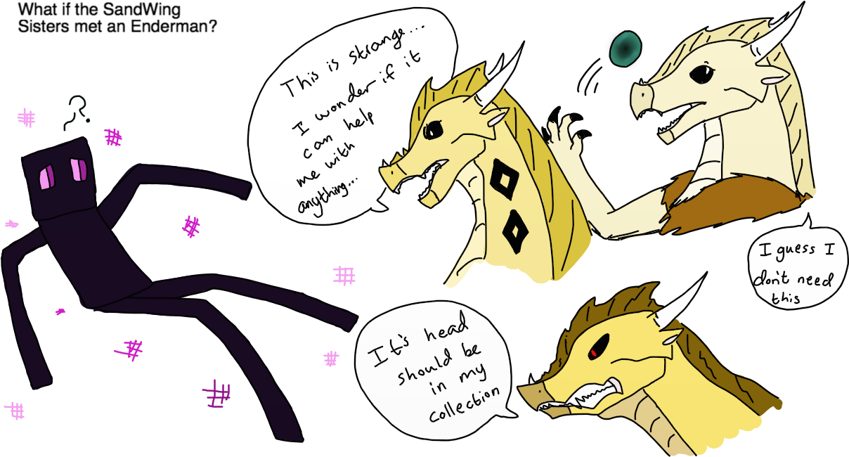 Wings Of Fire Images If The Sandwings Queens Met An - Wings Of Fire Memes (1230x711), Png Download