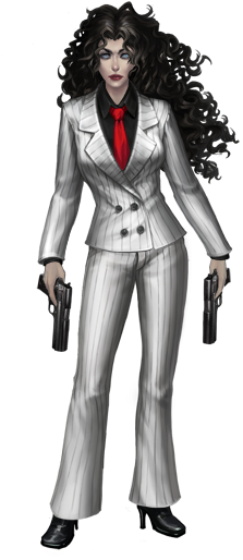 F Gangster Costume - Gangster Character Png Hd (258x535), Png Download