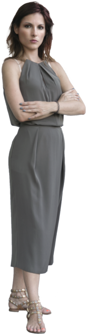 Girl Standing Up By Mmmprod On Deviantart Svg Free - Pencil Skirt (670x1192), Png Download