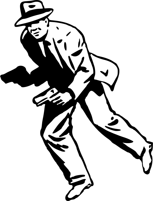Medium Image - Clip Art Gangster (610x799), Png Download