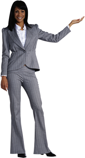 Woman Standing The Psychic Coach - Good Posture In Presentation (315x569), Png Download