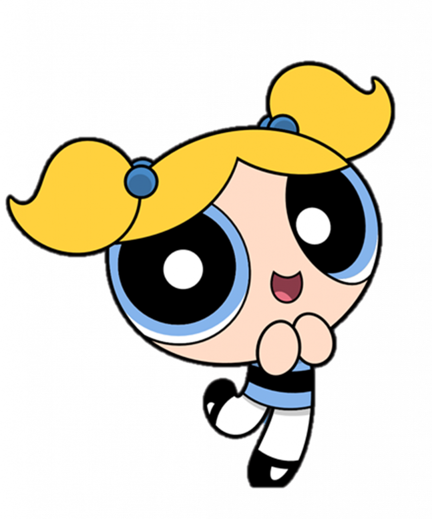 Powerpuff Girl Bubble - Bubbles Powerpuff Girls (852x1024), Png Download