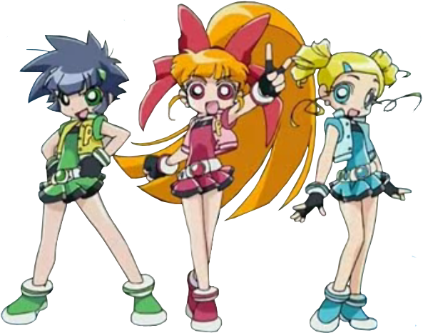 The Powerpuff Girls - Powerpuff Girls Z (599x476), Png Download