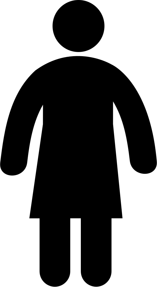 Woman Standing - - Illustration (538x981), Png Download