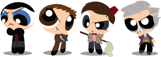 Tumblr - Doctor Who Power Puff Girls (580x232), Png Download