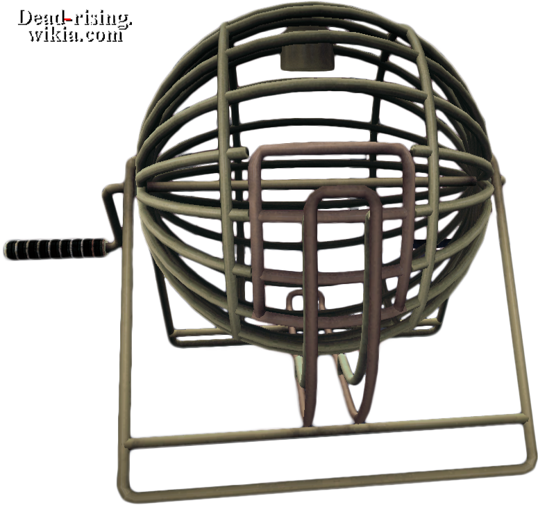 Dead Rising Bingo Ball Cage - Bingo Ball Cage Png (775x727), Png Download