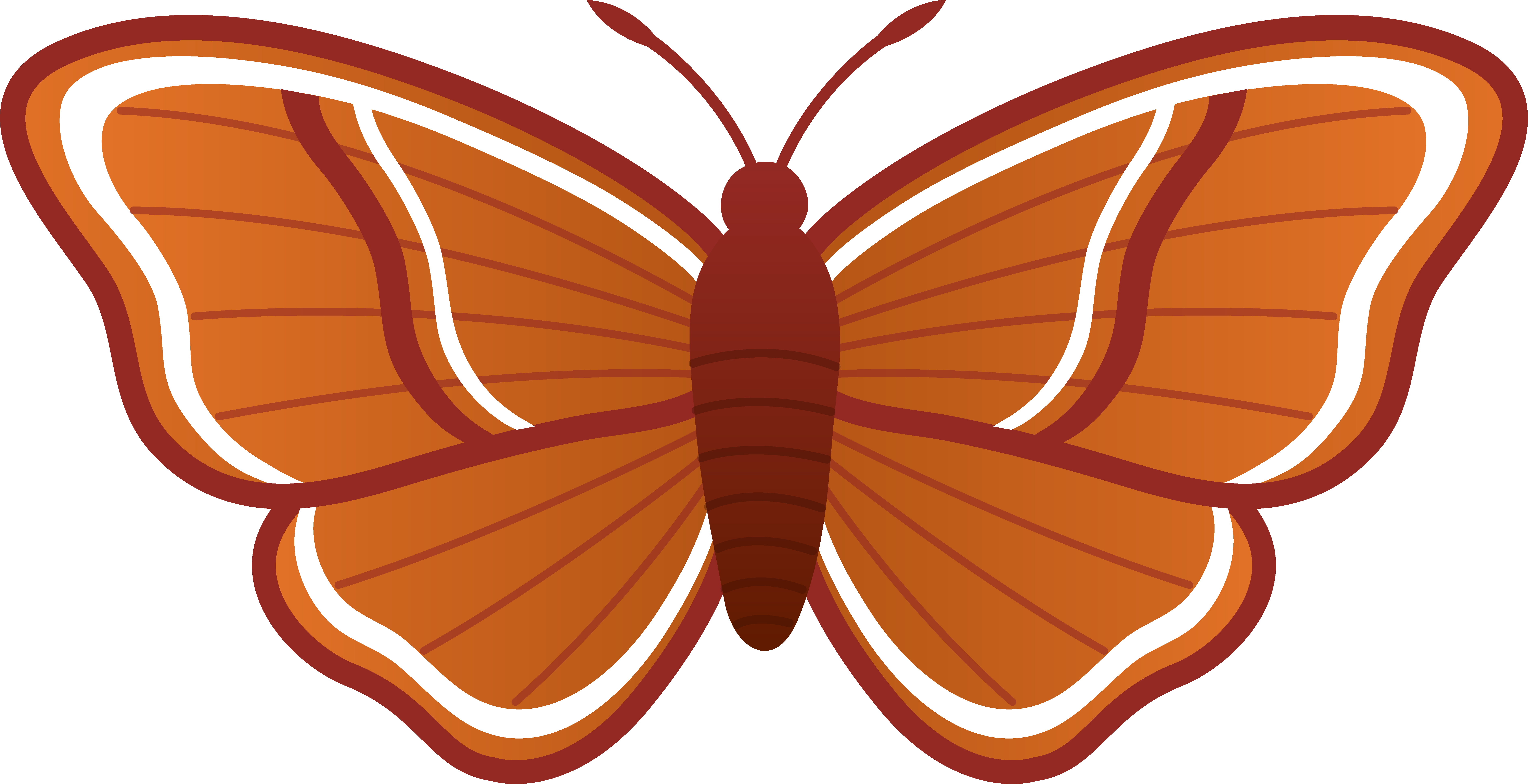 Moth Clipart - Moth Clip Art (7521x3861), Png Download
