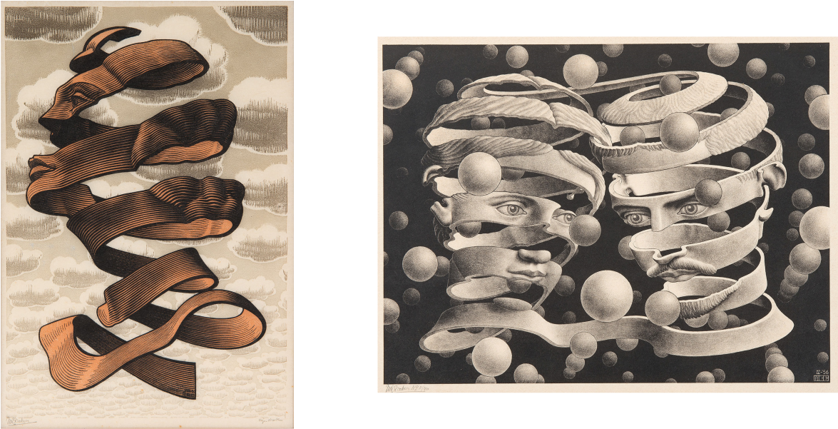 Already Many Years We Are Specialized In Works By M - Maurits Cornelis Escher Bond Of Union (1291x600), Png Download