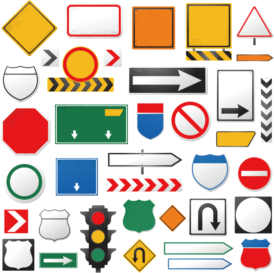 Various Traffic Safety Civilization Logo Patterns - Blank Street Sign Test (1024x1012), Png Download