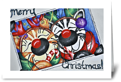 Jabber & Sweets Christmas Greeting Card - Candy Apple (424x349), Png Download