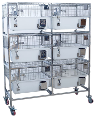 Trolley With Inbuilt Polypropylene Guinea Pig Cage - Guinea Pig (640x640), Png Download