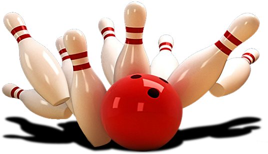 Christmas Bowling Png Picture Black And White - Bowling Png (583x359), Png Download
