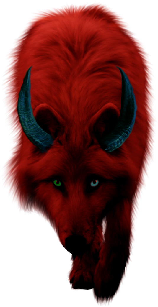 Demon Wolf - Animals In Png File (730x1095), Png Download
