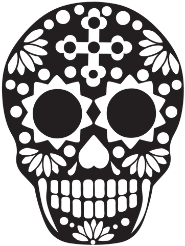 Sugar Skull Png Library Library - Library (498x569), Png Download