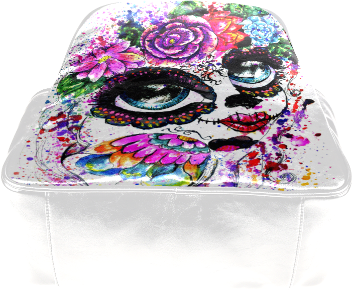 Psylocke Women's Leather Backpack With Sugar Skull - Leather Backpack (1000x1000), Png Download