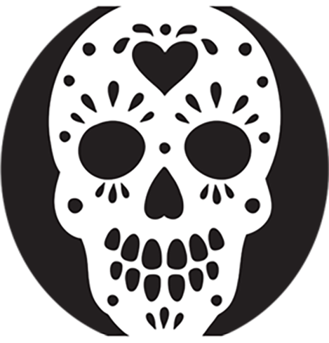 Sugar Skull Clipart Pumpkin - Sugar Skull Pumpkin Carving (469x488), Png Download