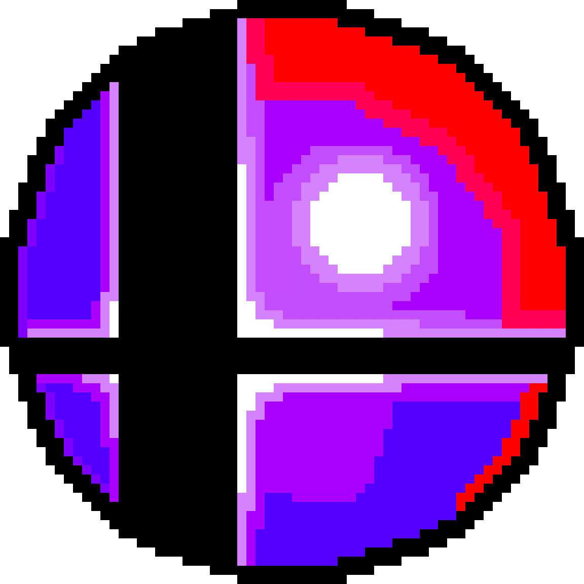 Ssbb Smash Ball [uf] - Neptune Planet Pixel Art (1152x1152), Png Download