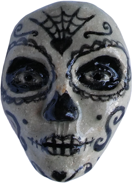 Mini Mexican Sugar Skull - Skull (800x1000), Png Download