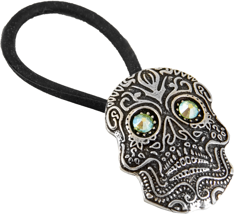 Ponytail Holder - Ponytail Holder | Hair Accessory | Sugar Skull (1000x1000), Png Download