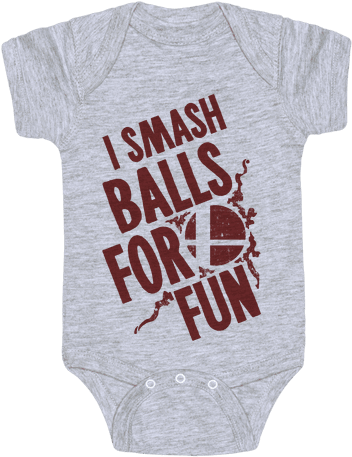 I Smash Balls For Fun Baby Onesy - Viking Baby Onesie (484x484), Png Download