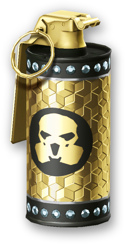 Smoke Grenade Gold Render - Золотой Дым Варфейс (431x825), Png Download