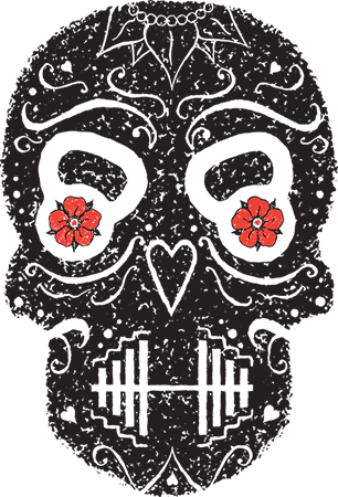 Crossfit Sugar Skull (306x450), Png Download